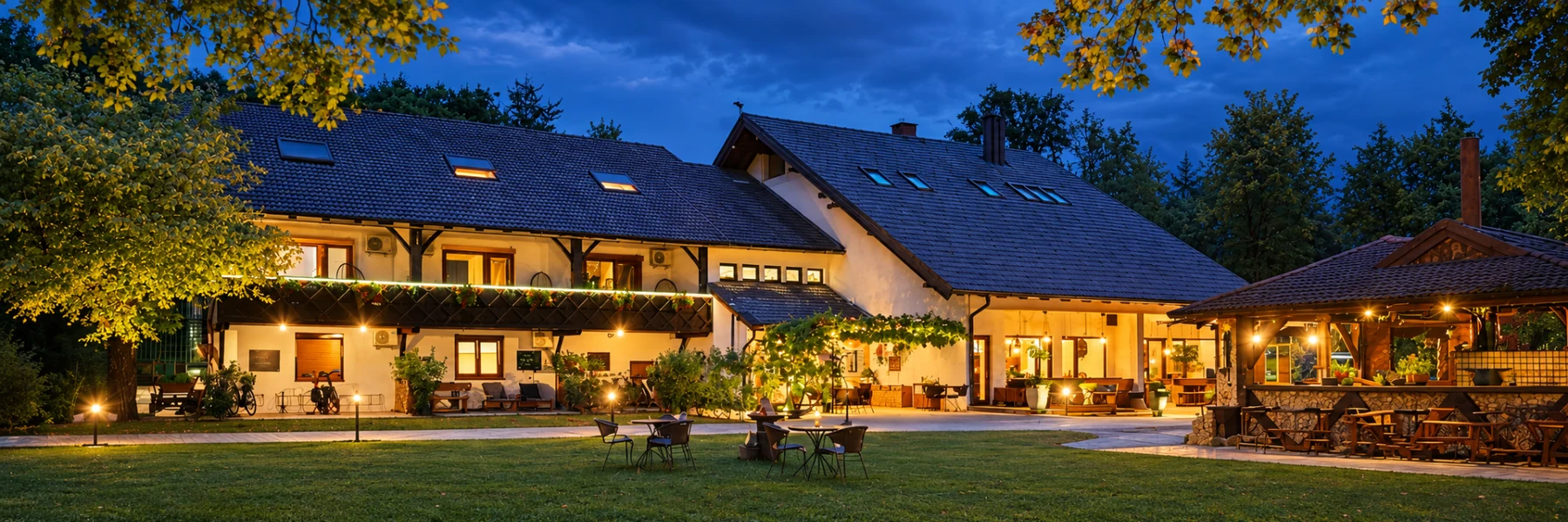 Penzion Pibernik at blue hour